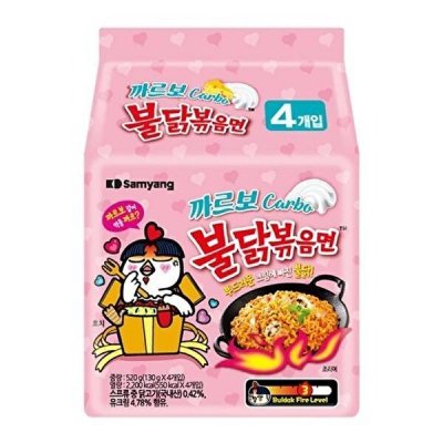 Food/SAMYANG/Carbo/Hot Chicken Flavor Ramen/Packed Ramen/130g/8-Pack/Multi-Pack