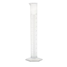 United ScientificTM Plastic Graduated Cylinder, 100mL - Scientific Measuring Cylinder with Hexagonal Base - Polypropylene Plastic - Laboratory Quality, Autoclavable