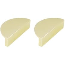 Half Moon Drawer Pull Handles,Brass Semi Circle Cabinet Pulls,TTZEZE Aluminum Alloy Semicircle Dresser Handle Pulls,Decorative Knob Hardware for Wardrobe,Cupboard,Closet,Chest,3.15*1.46*0.79'',2 PCS