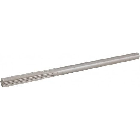 Hertel Chucking Reamer, RH, HSS, 0.251" Diameter, 6" OAL, 1-1/2" Flute Length, Straight-Cylindrical Shank
