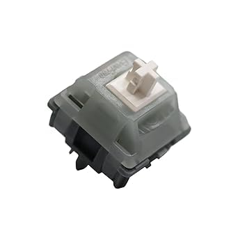 GATERON EF EverFree Series Keyboard Switches 110PCS(Grayish) | Tactile,59gf,RGB,5 Pin,Hot-swap,Factory Pre-lubed,compatible for Mechanical Keyboard