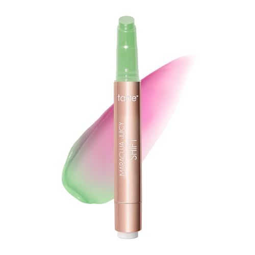 tarte maracuja juicy lip & cheek shift - pH-Powered Lip Stain & Cheek Stain, Lip Gloss Balm with Hyaluronic Acid for Smooth Moisturized Lips & Cheek Tint, Vegan & Cruelty-Free