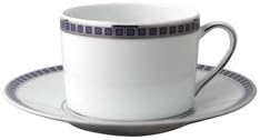Bernardaud Athena Platinum Navy Tea Saucer Only