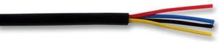 Cable-Core Alarm Cable Black 4 Core Burglar Security System Wire Per 5 metres 5m