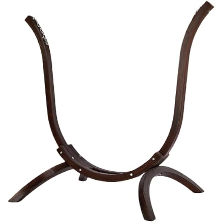 Wooden Hammock Stand Only, Sun Protection & Rain Resistant, Heavy Duty Premium Solid Wood Hammock Chair Stand