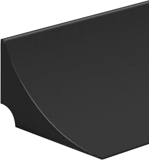 Bendable Water Stop Strip for Curbless Shower and Kitchen Counter, Flexible Silicone Threshold Barrier, Water Containment Seal for Wet Areas 50cm to 200cm(black 80cm)