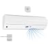 Awoco 72 Black Elegant 2 Speeds 1800 CFM Indoor Air Curtain, CE Certified, 120V Unheated with an Easy-Install Magnetic Door Switch