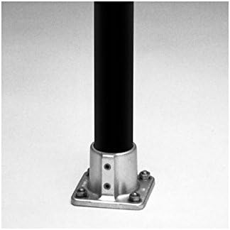 Hollaender 45-7 Square Floor Flange Aluminum Magnesium 1-1/4" IPS (1.72" ID)