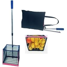 35- Pickleball Capacity Ball Pick-Up Collector - Large-Capacity Hopper for Tennis/Baseball, Hollow Container, No-Bend Training Storage Tool