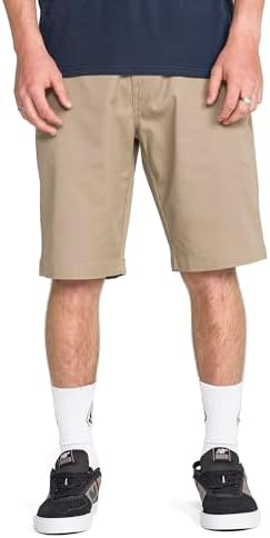 Volcom Mens Vmonty Stretch 22 Chino Shorts Casual Everyday Wear, Relaxed Fit