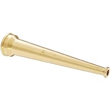 Dixon Valve BN15 Brass Fire Equipment, Plain Hose Nozzle, 1-1/2" NPSH, 10" Length, 1/2" Orifice