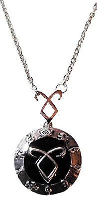 Shadow Hunters Series Black Angelic Power Rune Necklace with 20" Chain