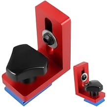 Type-30 Miter Track Stop, Woodworking 30 Type Miter Track Stop T-Track Stop Tool, Aluminium Alloy Woodworking Rail Connector Tool Carpenter T-Track Stop Tool for Woodworking,Sanding,Routing