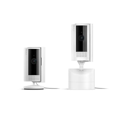 Ring Pan-Tilt Indoor Cam, White with Ring Indoor Cam (2nd Gen), White