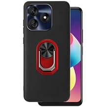 for BLU G64L Case Compatible for BLU G64L Phone Case Cover 360 Ring Shockproof Soft TPU Rubber Slim with Kickstand [Magnetic Car Mount] Protective -Black