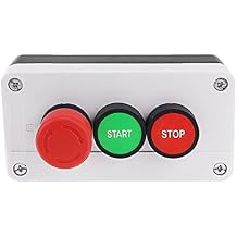 ONECM NC Emergency Stop NO Red Green Push Button Switch Station 600V 10A (Color : Yingwen)