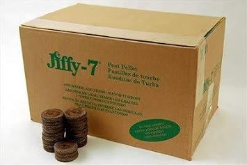 Jiffy +Co 500 Count - 7 Peat Soil Pellets Seed Starting Plugs - Full Case