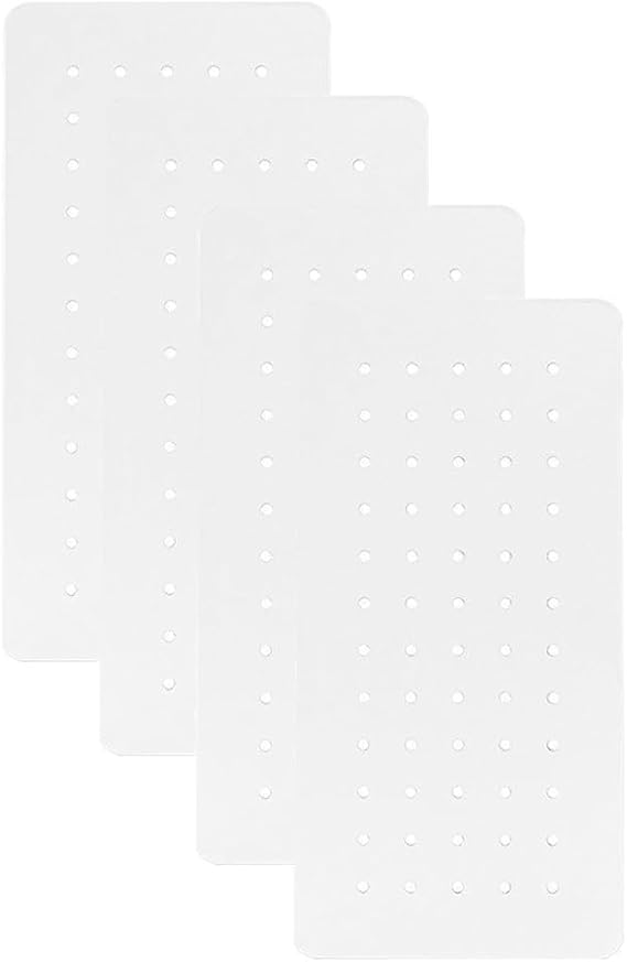 4 Piece Metal Pegboard Panels with Frame,White Modular Peg Board Tool Organizer Boards Set Heavy Duty Wall Display Shelf for Garage Tools (18.2x36.5cm)