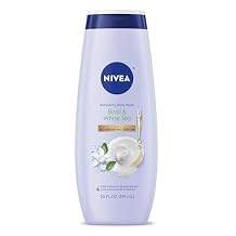 NIVEA Refreshing Basil and White Tea Body Wash with Nourishing Serum, Scented Body Wash for Women, Enriched with Provitamin B5 and Vitamin E, 20 Fl Oz Bottle