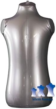 Inflatable Mannequin, Toddler Torso, Silver, 1 Pack