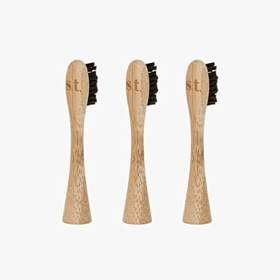 Sustainable Tomorrow Zen Bamboo Toothbrush Replacement Head 3 Pack | Eco-Friendly Bamboo Bristles Head | Sustainable, Plastic-Free Oral Care | Compatible with Zen Toothbrush