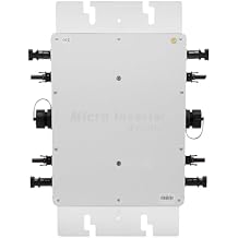 1200W Solar Micro Inverter - 99.5% MPPT Efficiency w/LCD Display - IP65 Waterproof, Grid-Tie for 30V/36V Panels - Reverse Power Transmission & 6 Safety Protections