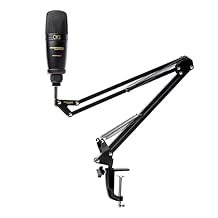 Marantz Professional Pod Pack 1 USB Condenser Microphone Kit for Gaming, Streaming and Podcasting with Built-In Audio Interface, Adjustable Boom Arm and Desk Clamp, Plug-and-Play