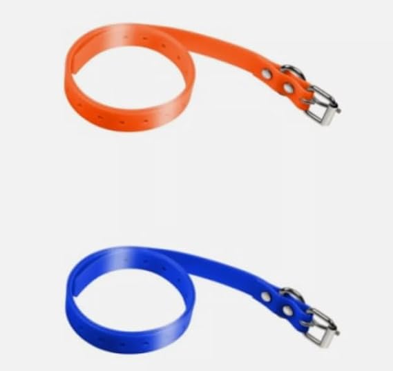 for Dog Collar for Garmin 互換3/4インチストラップ Garmin PT10 TB10 Delta Sport Delta用 Petsafe、PATPET、スポーツドッグ、Dogtraなど用ストラップ、バックル、調節可能、防水オレンジブルー