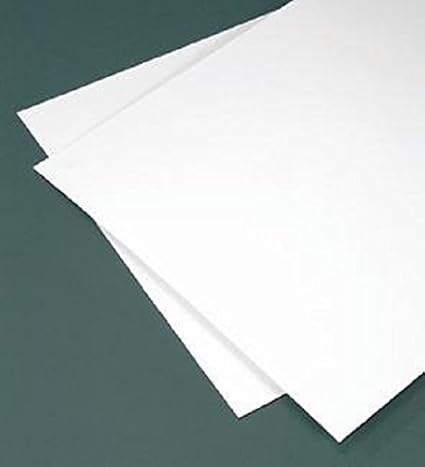 Sibe-R-Plastics Supply - (10 Pack) White Styrene Sheet .030" x 6" x 12" - Great for Scale Models!