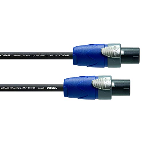 CORDIAL High-Flex Loudspeaker Cable; 2-Pole speakON; 5ft.