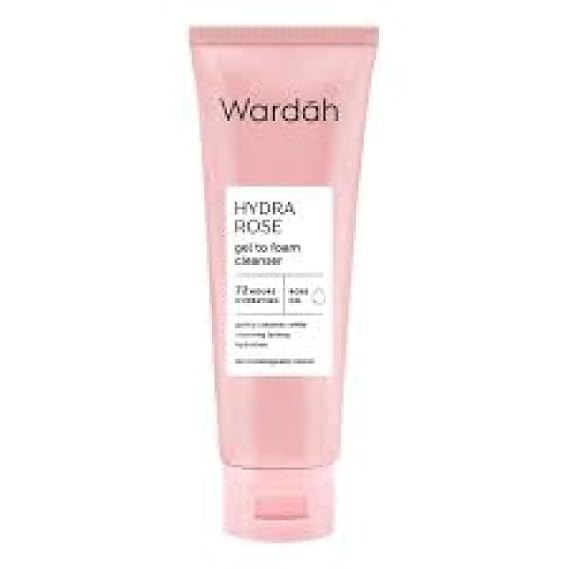 WARDAH Hydra Rose Gel to Foam Cleanser, 100 ml