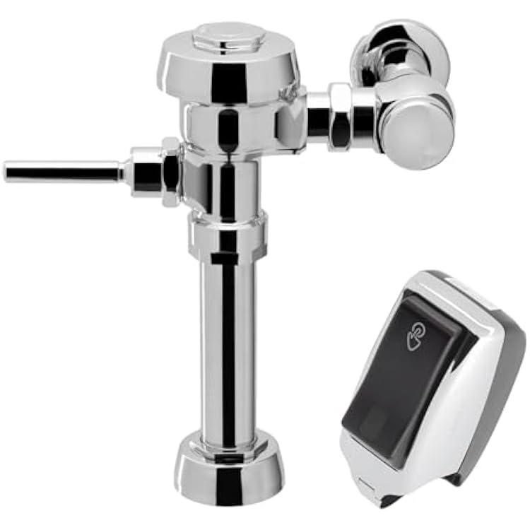 Sloan Royal 110 Water Closet Flushometer, 3010100 & Sloan EBV-200-A Retrofit, 3325201 Bundle - Fixture Connection Top Spud, 3.5 GPF Flush Valve, Exposed Side Mount Sensor, 72 Hour Sentinel Flush