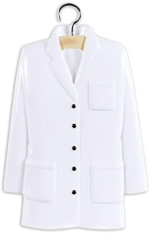 New Medical Lab Coat Personalized Christmas Tree Ornament