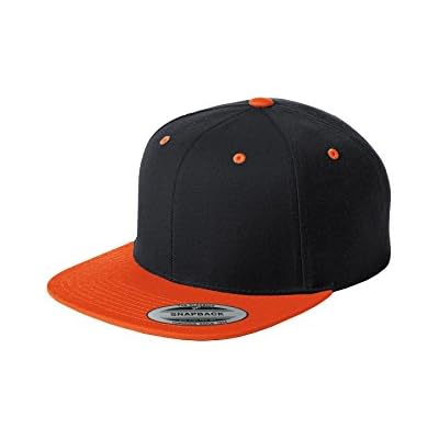 SPORT-TEK Flat Bill Snapback Cap. STC19
