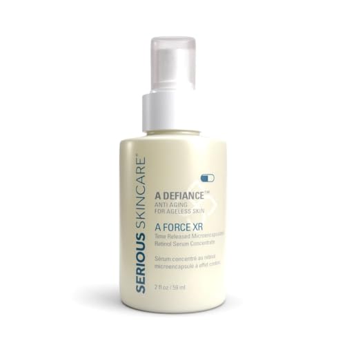 Serious Skincare A Force XR Serum Retinol Concentrate - Vitamin A - Time Released Lightweight Anti-Aging & Anti-Wrinkle Facial Treatment Green Tea Leaf Extract - 2 oz.