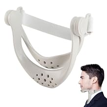 Neck Brace for Posture, 360 Degree Adjustable Neck Support Posture Corrector Neck Brace Cervical Traction Device for Pain Pressure Relieve Grey