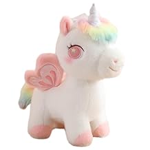 Plush Unicorn Stuffed Animal Hugging Pillow & Throw Pillow - Anime Gift for Kids & Lovers in Birthday, Valentine's Day, Christmas (14 Inch, Pink)