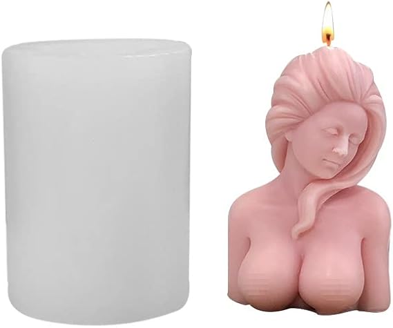 Silicone Mold Woman Body,Female Candle Mold,3D Body Silicone Resin Casting Mold,Naked Sexy Goddess Body Molds for Soap Making Candle DIY Craft