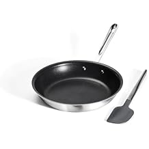 All-Clad D3 Pro Nonstick 3-ply Bonded Cookware, 10 inch Fry Pan and Spatula
