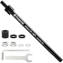 Thinvik Bike Thru Axle Adapter for Trailer Hitch 12mm Thru Axle 1.0/1.5/1.75 Thread Pitch Shaft Length 178/~187mm for Instep, Schwinn, Allen Sports Thule Chariot, Burley, Hamax, Retrospec