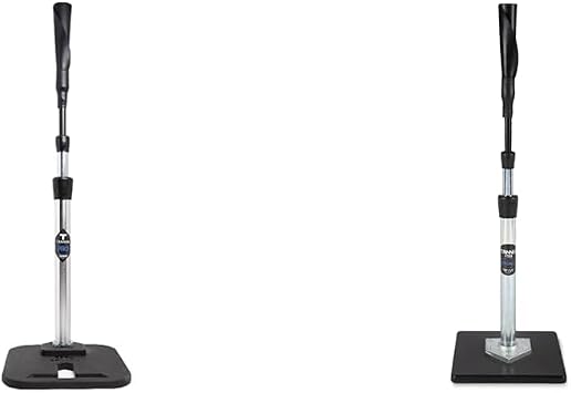 TANNER Pro Batting Tee | Pro Style Weighted Hitting Tee for Baseball Softball Slow & The Tee The Original Professional Style Baseball Softball Adult Batting Tee with Durable Composite Base