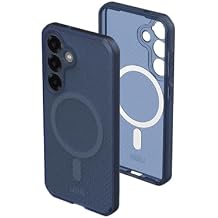URBAN ARMOR GEAR UAG Designed for Samsung Galaxy S25 Case 6.2" DOT - Compatible with Magnetic Charging Slim Transparent Rugged Military Drop Tested Protective Cover, Cloud Blue