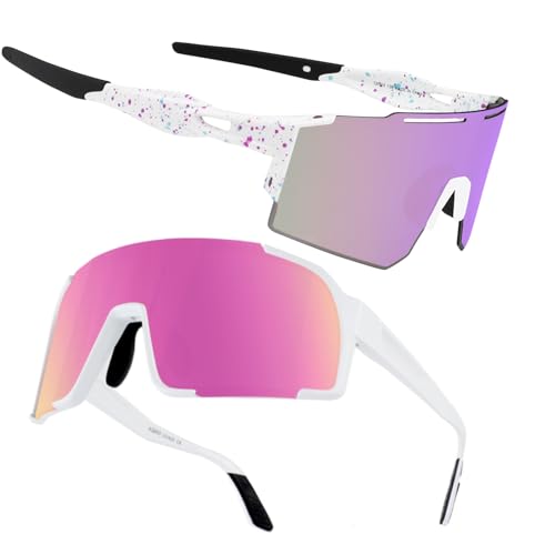 OULAIQI Baseball Sunglasses for Men Women,Sports Cycling Glasses for Running Driving Fishing Volleyball Mountain Bike Sunglasses with UV Protection