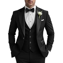 Tuxedo for Men 3 Piece Suit Slim Fit Suits for Men Wedding Prom Suit Formal Business