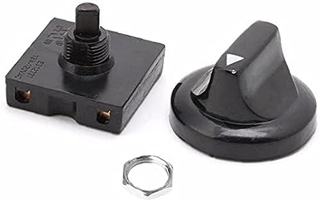 Rotary Switch 4 Position 3 Speed Selector Switch Governor with Button Fan Speed Governor Fan Isolator Switch Professional Ceiling Fan Wall Controls Ceiling Fans and Accessories