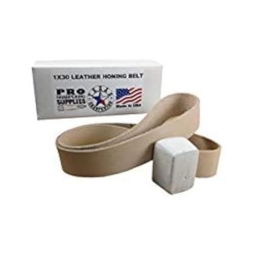 1x30 Leather Honing Strop Belt - Buffing Compound Included - Pro Sharpening Supplies