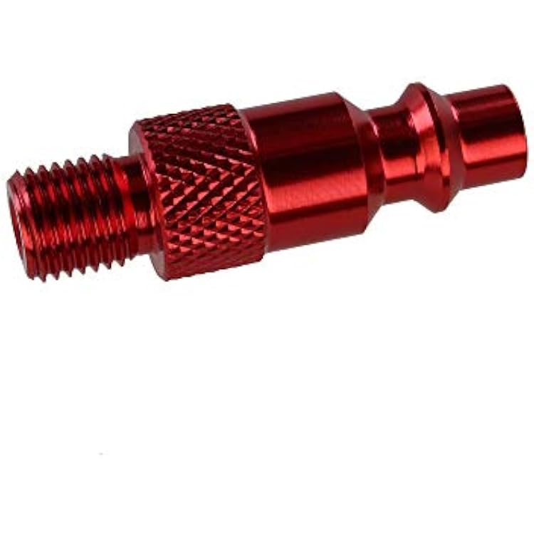 Prestacycle Air Compressor Adapter for CO2 Heads 6061-T6 Alloy Coupler Plug to Inflate Bike Tires at Home Compatible with All CO2 Heads, Fits IM Air Compressor Quick Connectors