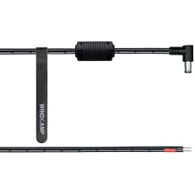 WINDCAMP DC Power Cable Compatible with YAESU FTX-1F with Ferrite Core, 3.28FT Length, AWG18 (FTX-1-DC)