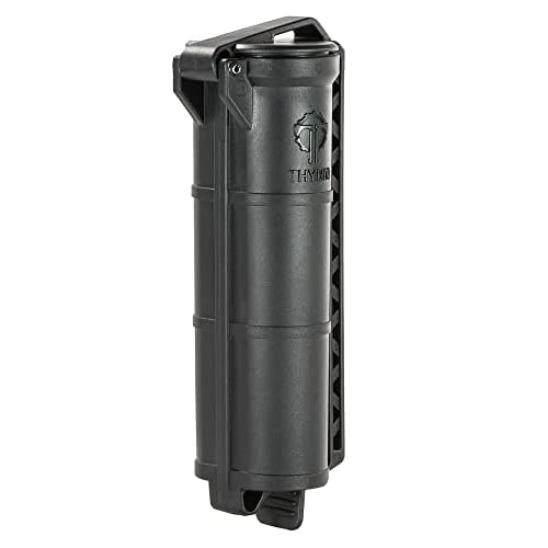 Thyrm CellVault XL Waterproof Battery Storage Case for AA, AAA, CR123, 18350, 18650 Batteries, MOLLEPALS Mountable Battery Holder, Made in USA