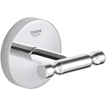 GROHE 40461001 BauCosmopolitan Robe Hook, Starlight Chrome